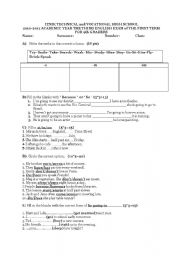 English Worksheet: exam