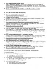 English Worksheet: Cantervelle the ghost