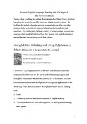 English Worksheet: How to Use The New York Times to Teach Writing