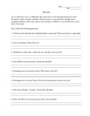English worksheet: Catherdral Video Guide