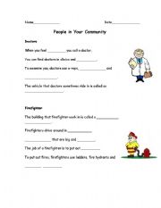 English Worksheet: Occupations #1