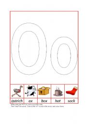 English Worksheet: Phonic Recognition Oo