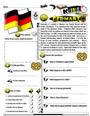 English Worksheet: RC Series_Level 01_Country Edition 07 Germany (Fully Editable + Key)