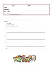 English worksheet: write sentences