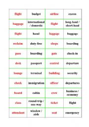 airport vocabulary (dominoes)