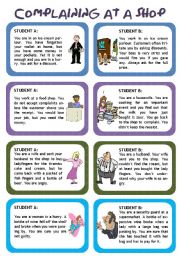 Role plays for intermediate students - Funny Situations Set 1