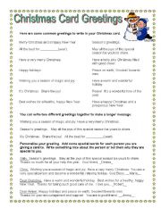 Christmas Card Greetings -how to and hints