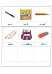 English worksheet: school