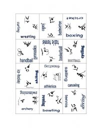 English Worksheet: Sports puzzle