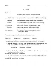 English worksheet: science quiz