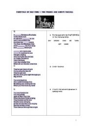 English Worksheet: Fairytale of New York - The Pogues (Probably the best Xmas song ever)
