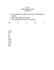 English Worksheet: Plurals