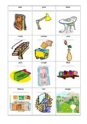 English Worksheet: House Anagram Picture Puzzle Worksheet