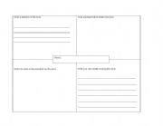 English Worksheet: Vocabulary Graphic Organizer