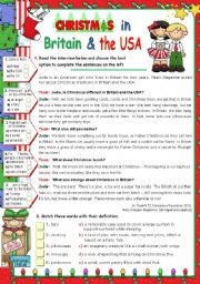 Christmas in  Britain  and  in  the  USA