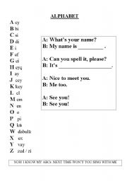 English Worksheet: Kids Alphabet