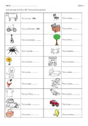 English Worksheet: This is...