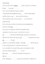 English worksheet: The Get Story 2
