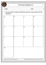 English Worksheet: Christmas