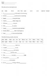 English Worksheet: Basic vocab