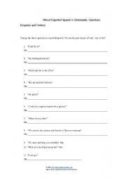 English worksheet: reported_speech_mixed_exercise