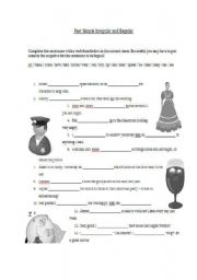 English worksheet: past simple regular