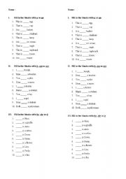 English Worksheet: excercise 1