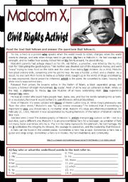 Malcolm X - Civil Rights Activist