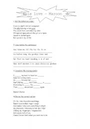 English Worksheet: Song This Love by Maroon 5