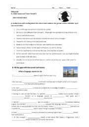 English worksheet: spot the mistakes