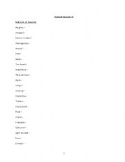 English Worksheet: bad traits of character