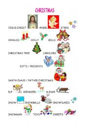 English Worksheet: Christmas