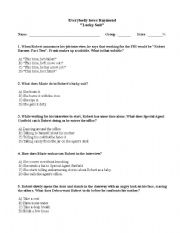 English worksheet: Everybody loves Raymond - Lucky Suit + Answers
