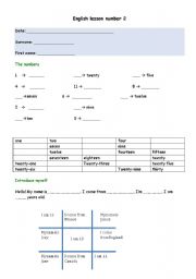 English worksheet: Basic Vocabulary