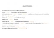 English worksheet: classroom rules
