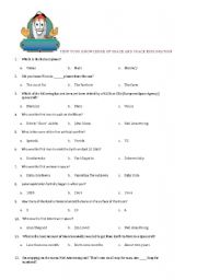 English Worksheet: test your knowledge about space and space exploration