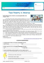 Test - teen Poverty in America