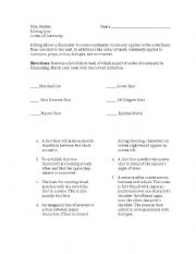 English Worksheet: Codes of Continuity Quiz