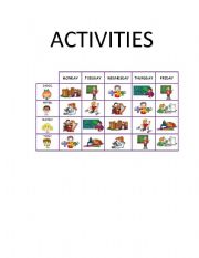 English Worksheet: ACTIVITIES 