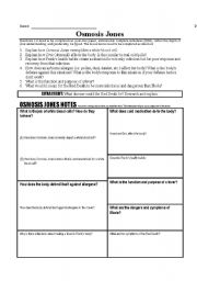 English worksheets: OSMOSIS JONES RED DEATH