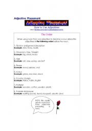 English worksheet: Adjective & Adverb