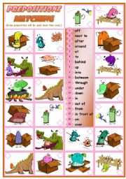 Prepositions Practice - reading  grammar  3 tasks  2 pages  editable