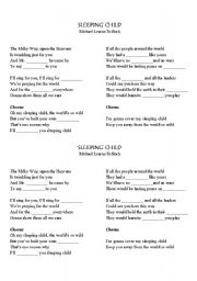 English worksheet: Complete the song