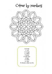 MANDALA COLOUR BY NUMBERS