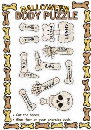 Halloween skeleton puzzle