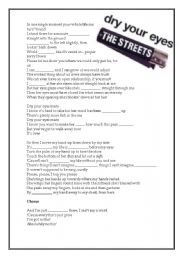 English Worksheet: Song for verbs, also reading comprehension