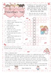 VALENTINES DAY *** 2 pages***