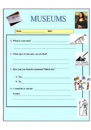art museum worksheet