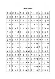 English Worksheet: Word Search Witch, witch come to my party