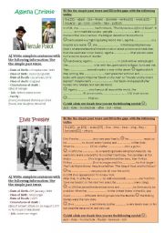 Make a timeline of famous people - biographies/simple past tense, project part 3 of 3 **editable**